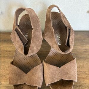 Pedro Garcia Brown Suede Sandals